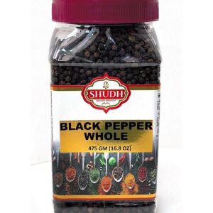 SHUDH BLACK PEPPER WHOLE JAR - SKU 74712