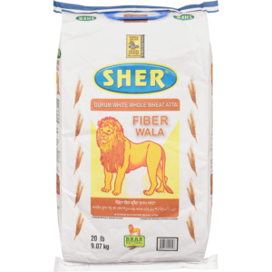 SHER FIBER WHITE WHOLE WHEAT ATTA - SKU 17966