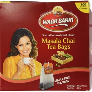 WAGH BAKRI MASALA CHAI TEA BAGS 100TB - 60107