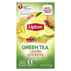 LIPTON GREEN TEA LEMON GINSENG - 493088