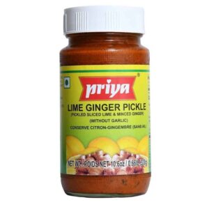 PRIYA LIME GINGER PICKLE -SKU  16095