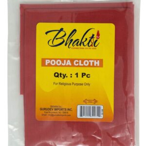 BHAKTI RED POOJA CLOTH - SKU 2289