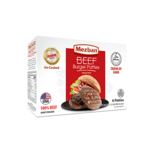 MEZBAN BEEF BURGER PATTIES - SKU 68019