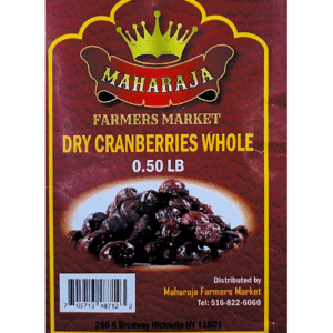 MAHARAJA DRY CRANBERRIES WHOLE - 90811