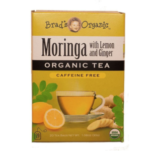 BRAD'S ORGANIC MORINGA LEMON GINGER TEA - BRD578