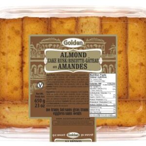GOLDEN PUNJABI ALMOND CAKE RUSK - SKU 7322