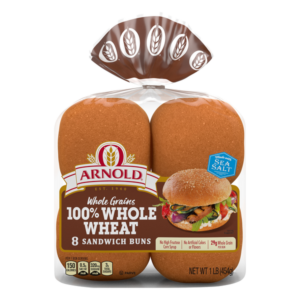 ARNOLD WHOLE WHEAT 8 SANDWICH BUNS