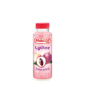 MAAZA LYCHEE GLASS BOTTLE - MZLY5