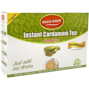 WAGH BAKRI UNSWEETENED CARDAMOM CHAI - 60T12
