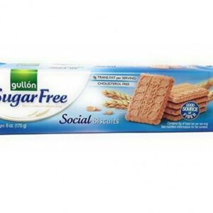 GULLON SUGAR FREE SOCIAL BISCUITS - GUSFC6OZ